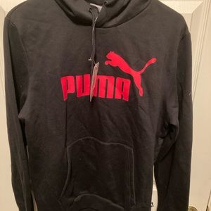 NWT Mens Small Black Puma Hoodie